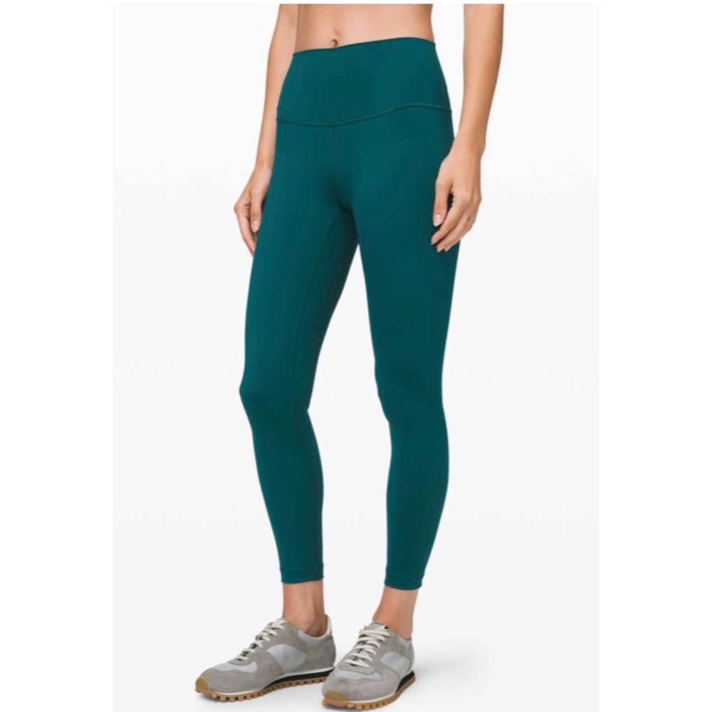 Lululemon Wunder Under High-Rise Tight 25" Emerald, size 6